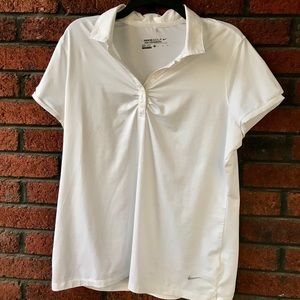 Women’s Nike Golf Dri Fit Performance White Polo